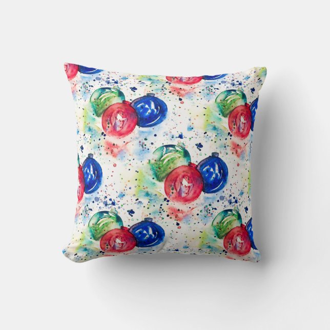 Almofada Travesseiro decorativo de Natal Baubles (Frente)