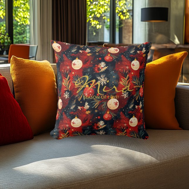 Almofada Travesseiro decorativo de Natal com Design Festivo (Criador carregado)