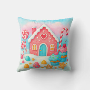 Almofada Travesseiro decorativo de Natal de Candyland