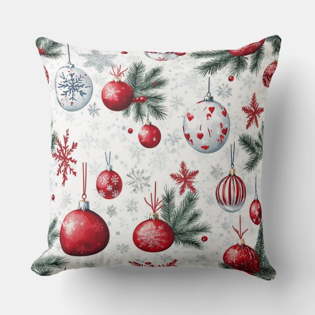 Almofada Travesseiro decorativo de Natal - Decoração Festiv (Frente)