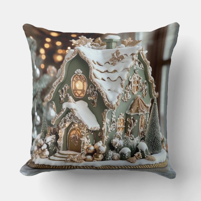 Almofada Travesseiro decorativo de Natal - Decoração Festiv (Frente)