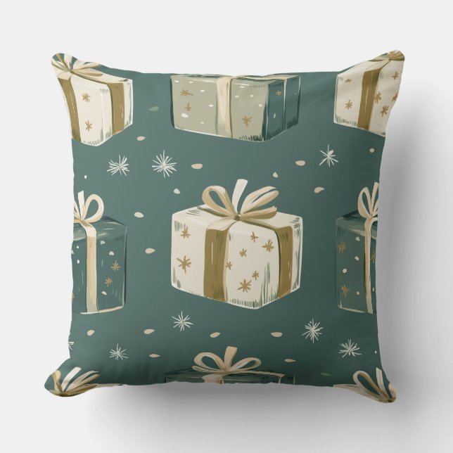 Almofada Travesseiro decorativo de Natal - Decoração Festiv (Frente)