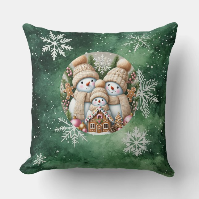 Almofada Travesseiro decorativo de Natal - Decoração Festiv (Frente)