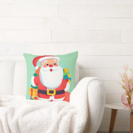 Almofada Travesseiro decorativo de Natal do Papai Noel