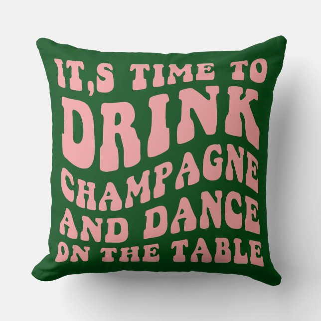 Almofada Travesseiro decorativo de Natal em Groovy (Frente)