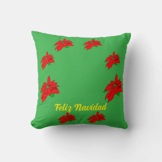 Almofada Travesseiro decorativo de Natal Feliz Navitad