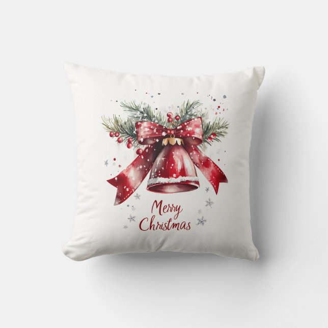 Almofada Travesseiro decorativo de Natal Festivo (Frente)