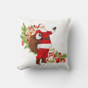 Almofada Travesseiro decorativo de Natal Santa Clause