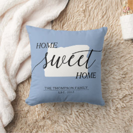 Almofada Travesseiro decorativo de Nome da Família Home Swe