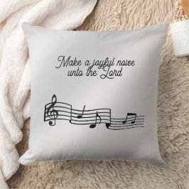 Almofada Travesseiro decorativo de Notas de Música