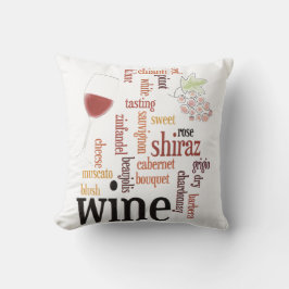 Almofada Travesseiro decorativo de Nuvem do Vinho