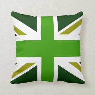 Almofada travesseiro decorativo de oliveira da bandeira do 