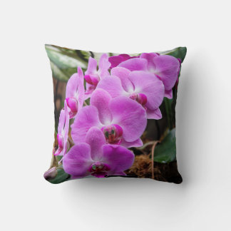Almofada Travesseiro decorativo de Orquídeas Roxas