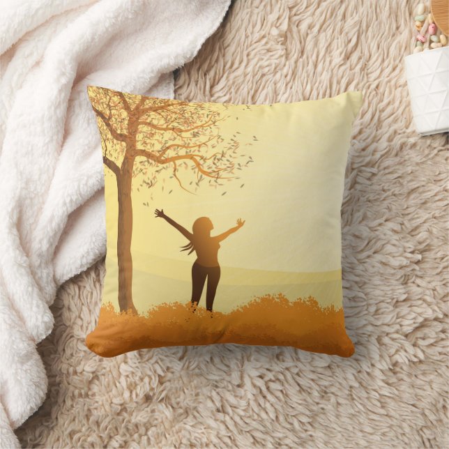 Almofada Travesseiro decorativo de outono (Cobertor)