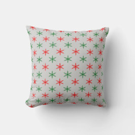 Almofada Travesseiro decorativo de padrão de flocos de neve