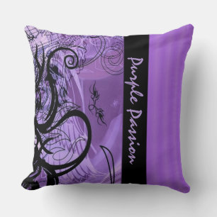 Almofada Travesseiro decorativo de padrão de Gótico roxo