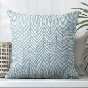 Almofada Travesseiro decorativo de Padrão de Linha Azul Aqu