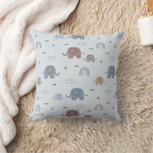 Almofada Travesseiro decorativo de Padrão de Mãe e Elefante