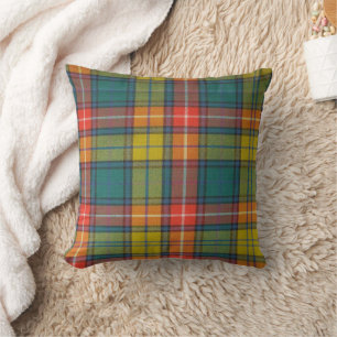 Almofada Travesseiro decorativo de Padrão de Tartan Antigo 