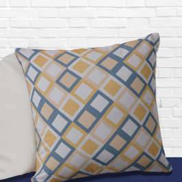 Almofada Travesseiro decorativo de Padrão Geométrico Laranj