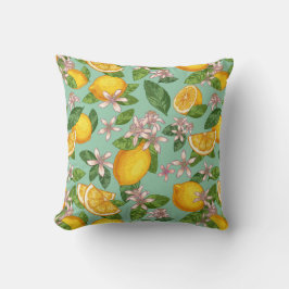 Almofada Travesseiro decorativo de padrão-limão