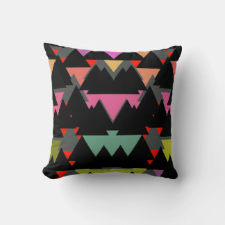 Almofada Travesseiro decorativo de padrão triangular