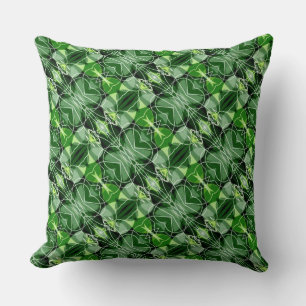 Almofada Travesseiro decorativo de padrões Abstrato verde