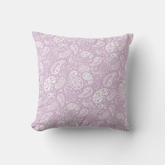 Almofada Travesseiro decorativo de Paisley de lavanda