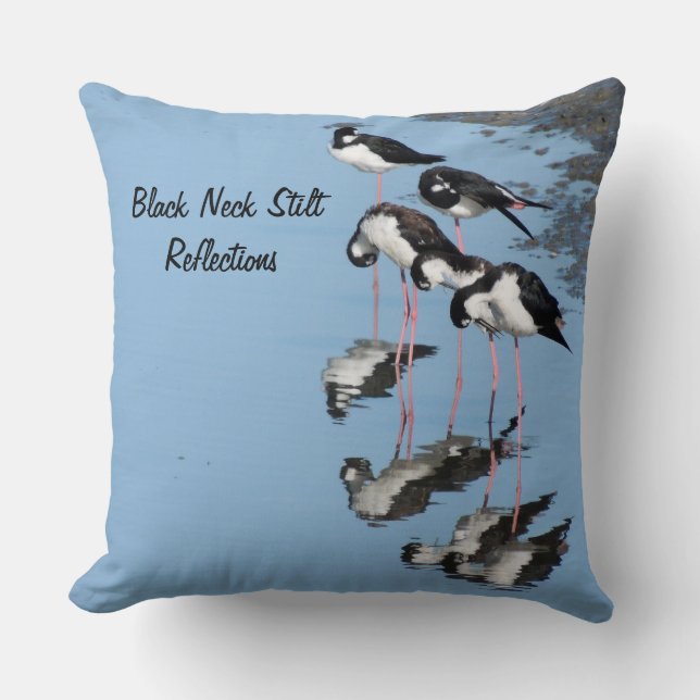 Almofada Travesseiro decorativo de pássaro com inclinação d (Frente)