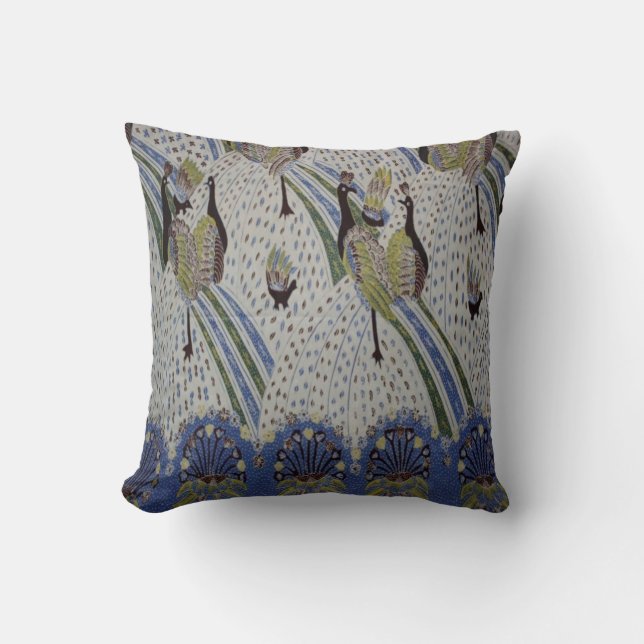 Almofada Travesseiro decorativo de Pássaro Peacock (Frente)