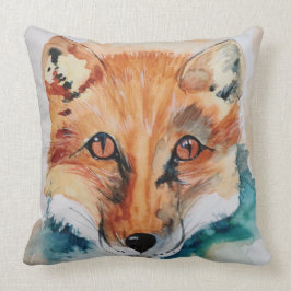 Almofada Travesseiro decorativo De Pintura De Fox De Linda
