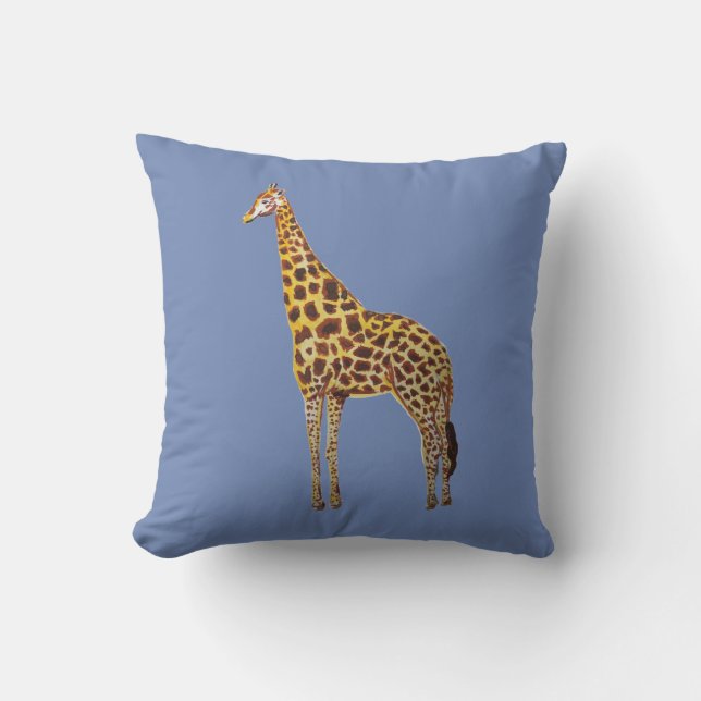 Almofada Travesseiro decorativo de Pintura Giraffe (Frente)