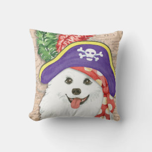 Almofada Travesseiro decorativo de Pirata de Cachorro Eskim