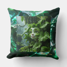 Almofada Travesseiro decorativo de planta tropical