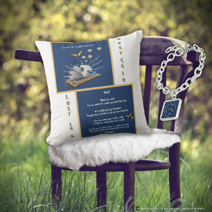 Almofada Travesseiro decorativo de poesia - Aloof by Adiela