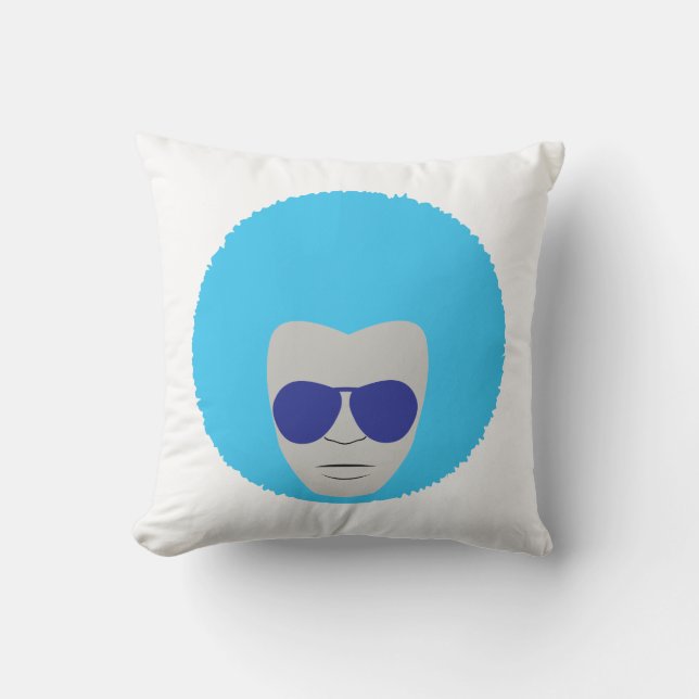 Almofada Travesseiro decorativo de poliéster afro-trovão de (Frente)