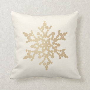 Almofada Travesseiro decorativo de prata e Dourado do Natal