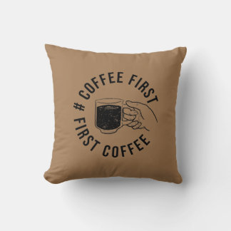 Almofada travesseiro decorativo de primeira t-shirt de café