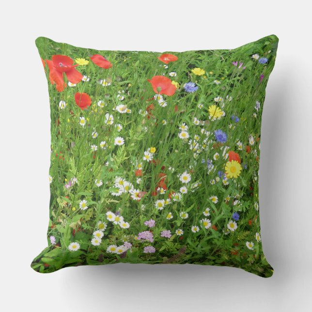 Almofada Travesseiro decorativo de Prlower Meadow (Frente)