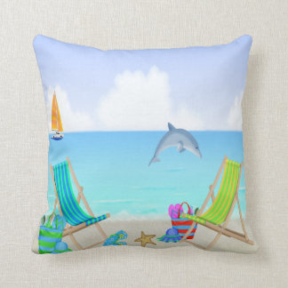 Almofada Travesseiro decorativo de relaxamento da praia