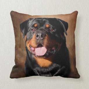 Almofada Travesseiro decorativo de Rottweiler