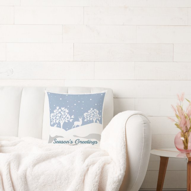 Almofada Travesseiro decorativo de Saudações de Winter Wond (Sofá)