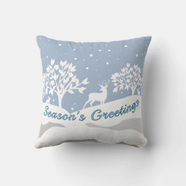 Almofada Travesseiro decorativo de Saudações de Winter Wond