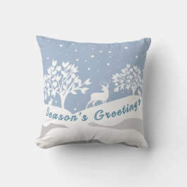 Almofada Travesseiro decorativo de Saudações de Winter Wond