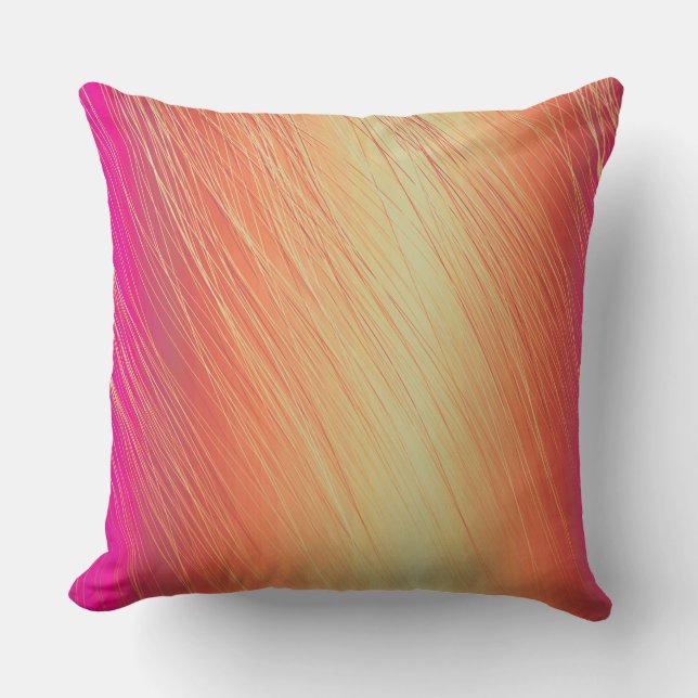 Almofada travesseiro decorativo de segmentos "dourados" (Frente)