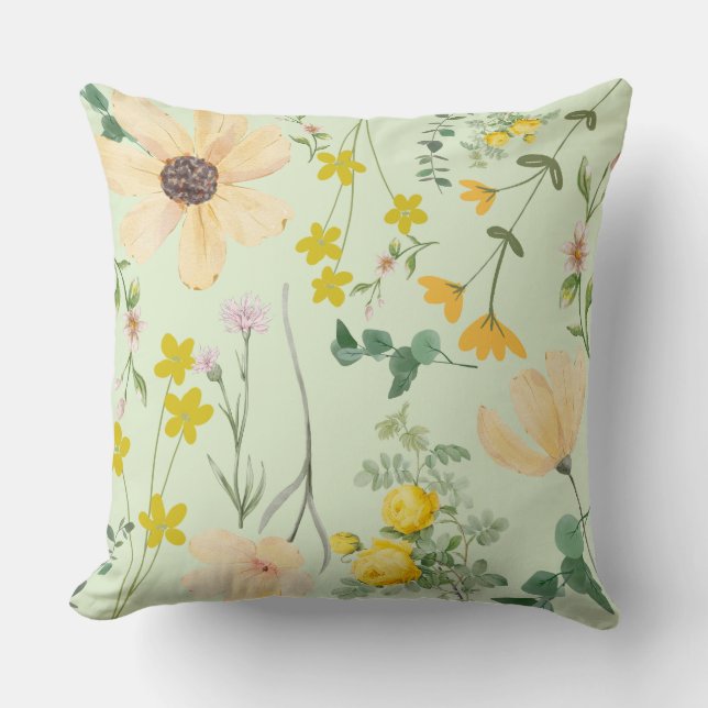 Almofada Travesseiro decorativo de Serenidade do Meadow Blo (Frente)