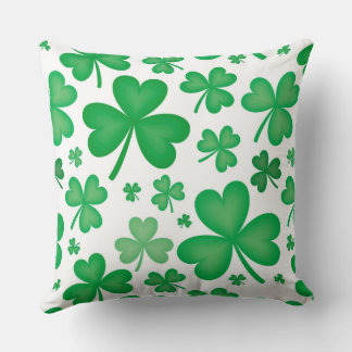 Almofada Travesseiro decorativo de Shamrock irlandês