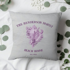 Almofada Travesseiro decorativo de Shell Magenta Conch