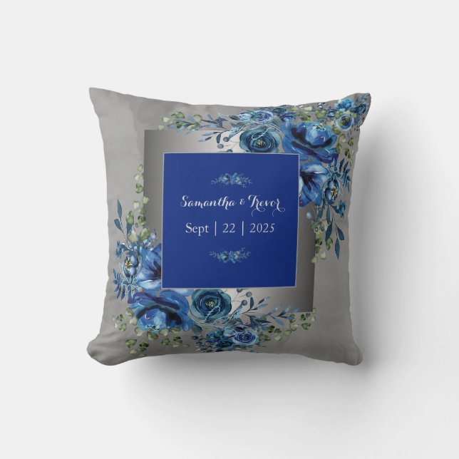 Almofada Travesseiro decorativo de Sinfonia Petal Silver e  (Frente)