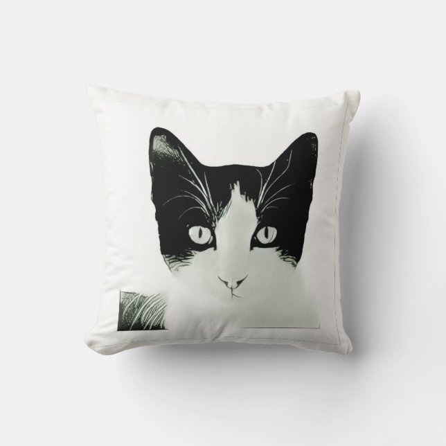 Almofada Travesseiro decorativo de Sketch Cat (Frente)